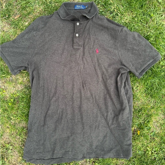 Polo by Ralph Lauren Men's Gray Polo Shirt - Picture 1 of 2